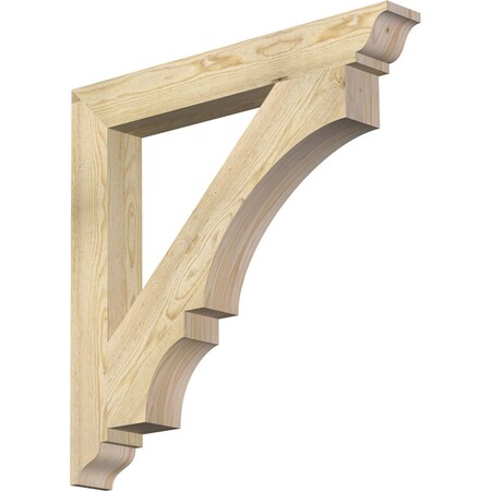 Ekena Millwork Balboa Traditional Rough Sawn Bracket, Douglas Fir, 4"W x 32"D x 32"H BKT04X32X32BOA01RDF
